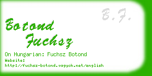 botond fuchsz business card